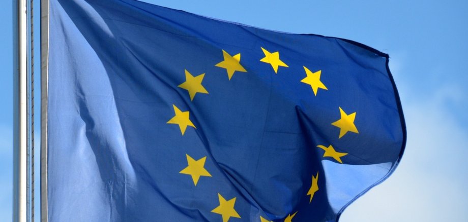 Die Europaflagge.
