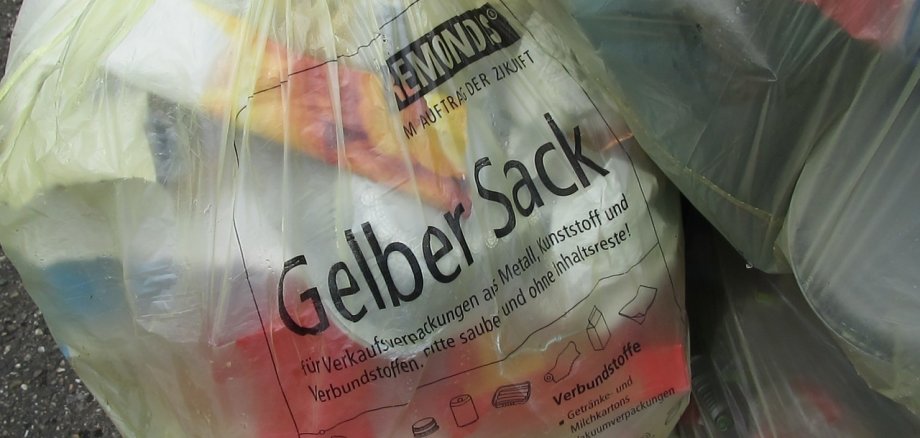 Gelbe Säcke.