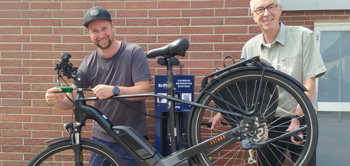 Bequem das Fahrrad reparieren Gemeinde Kriftel