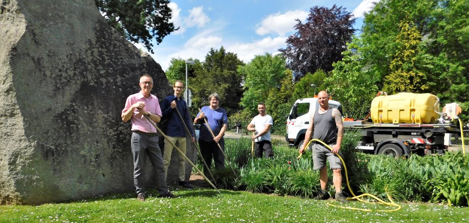 Das Pflegeteam in Aktion.