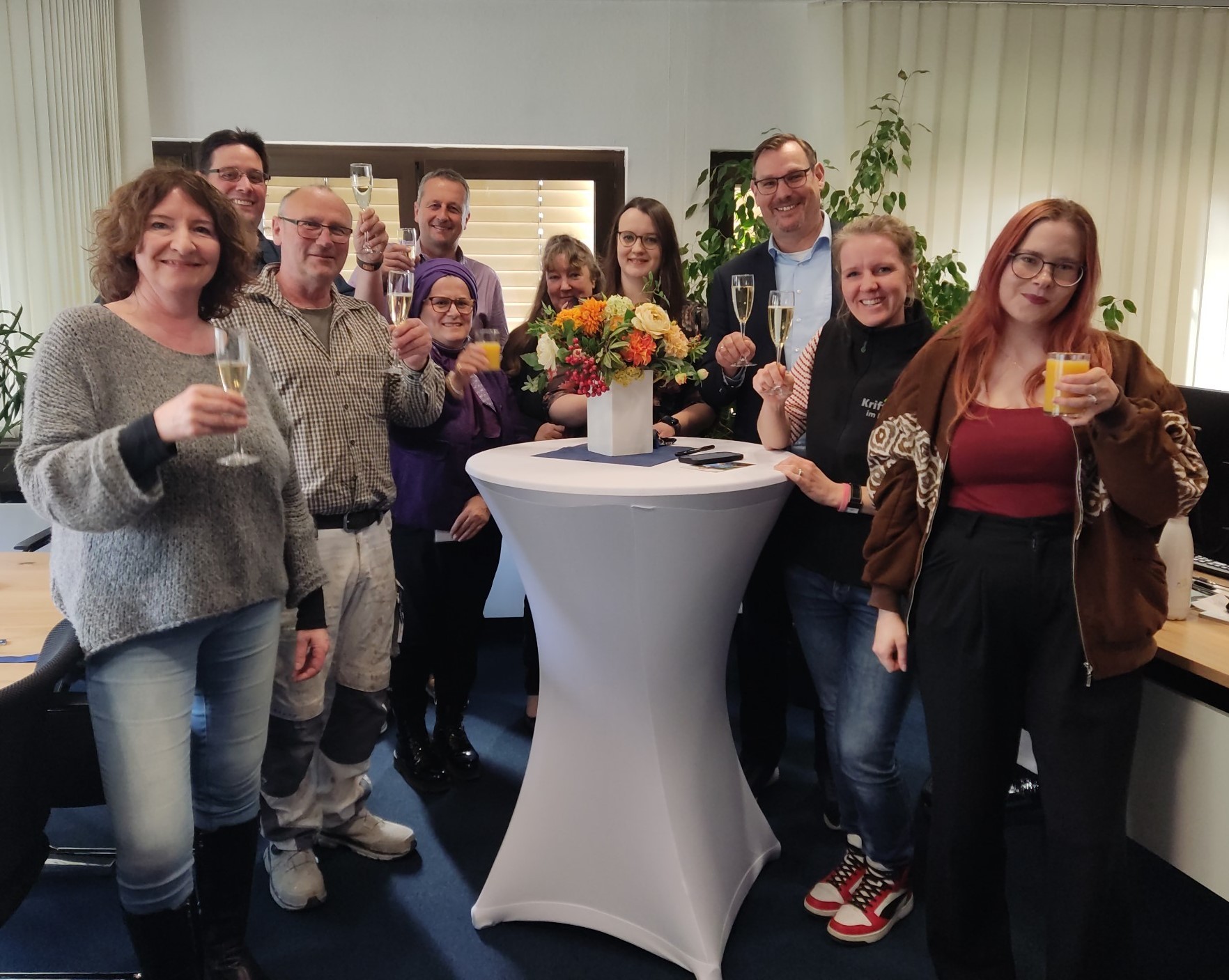 Gäste mit Lydia Rauh.