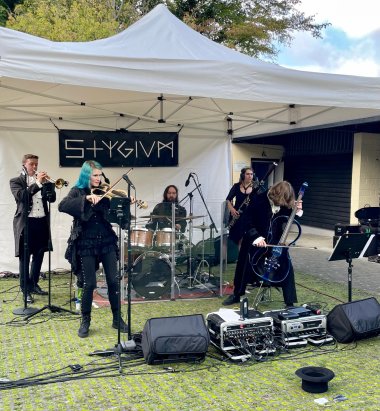 Die Band Stygium.