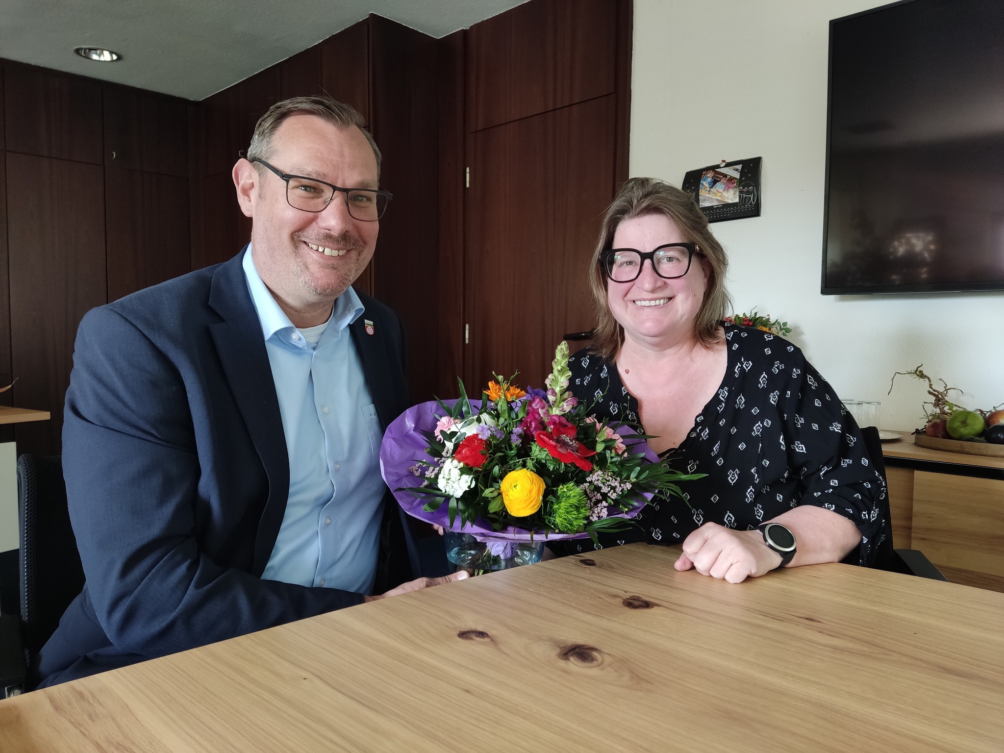 Angela Feuerbach und Christian Seitz.