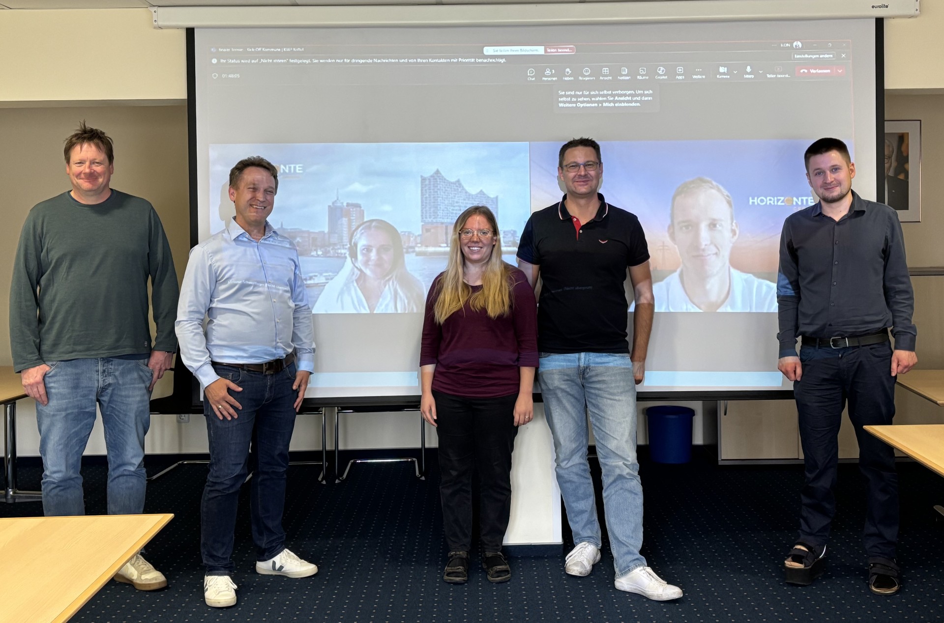 Die TEilnehmer am Anlaufgespräch Kommunale Wärmeplanung.