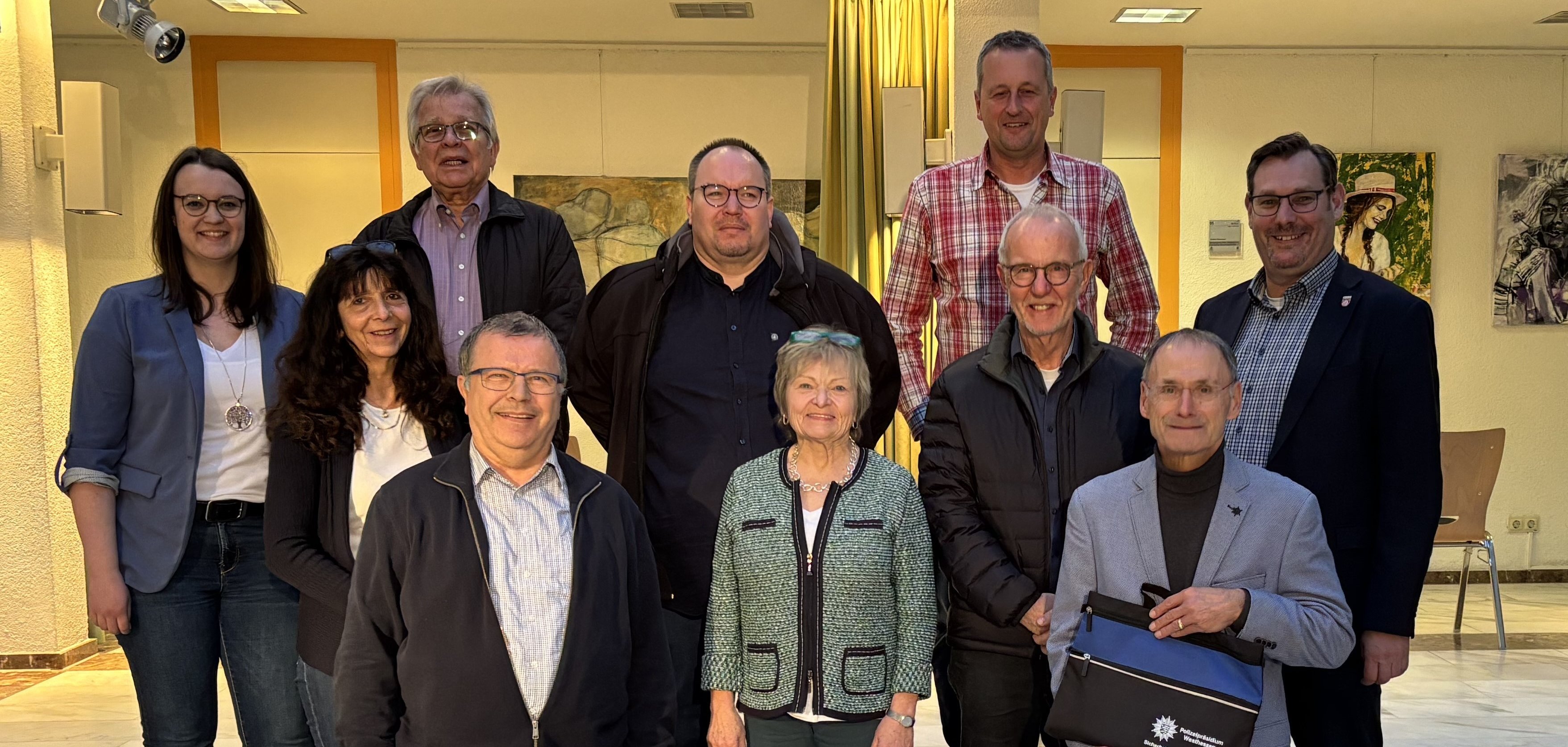 Die Sicherheitsberater im Rathaus.