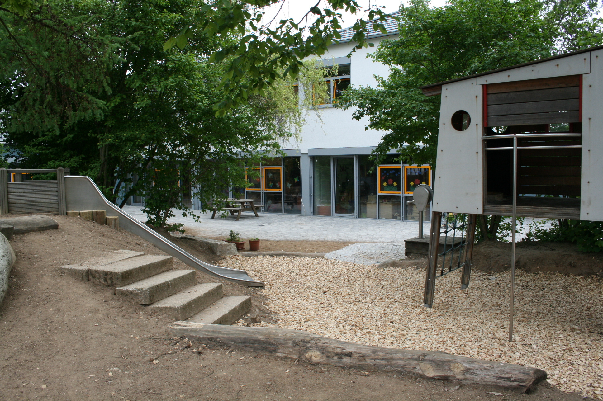 Das neue Außengelände 2016.