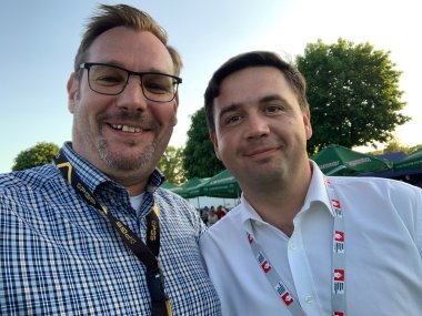 Seitz und polnischer Parlamentschef.