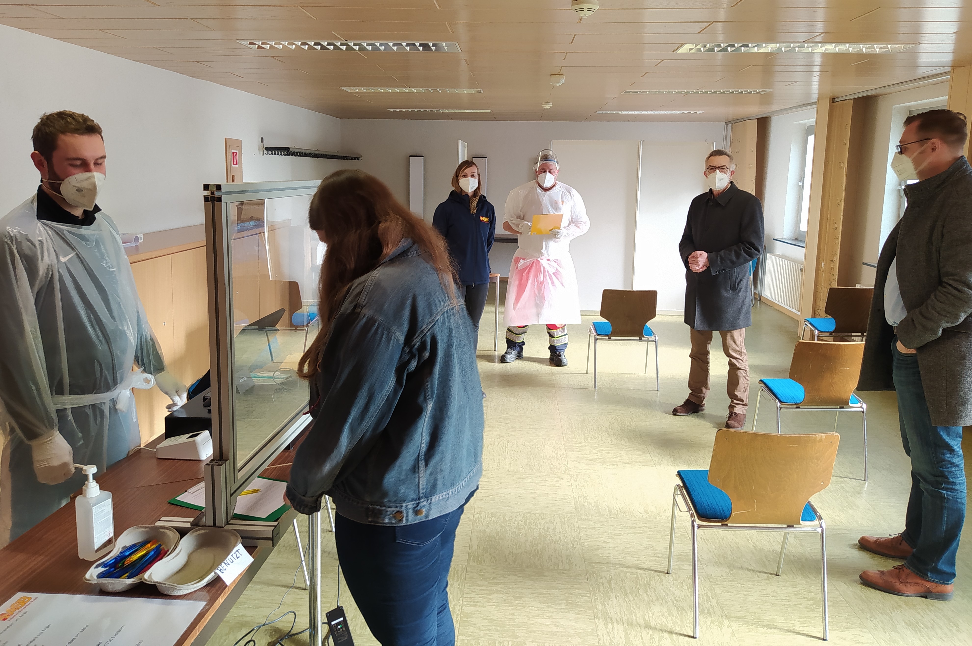 Blick ins Testcenter.