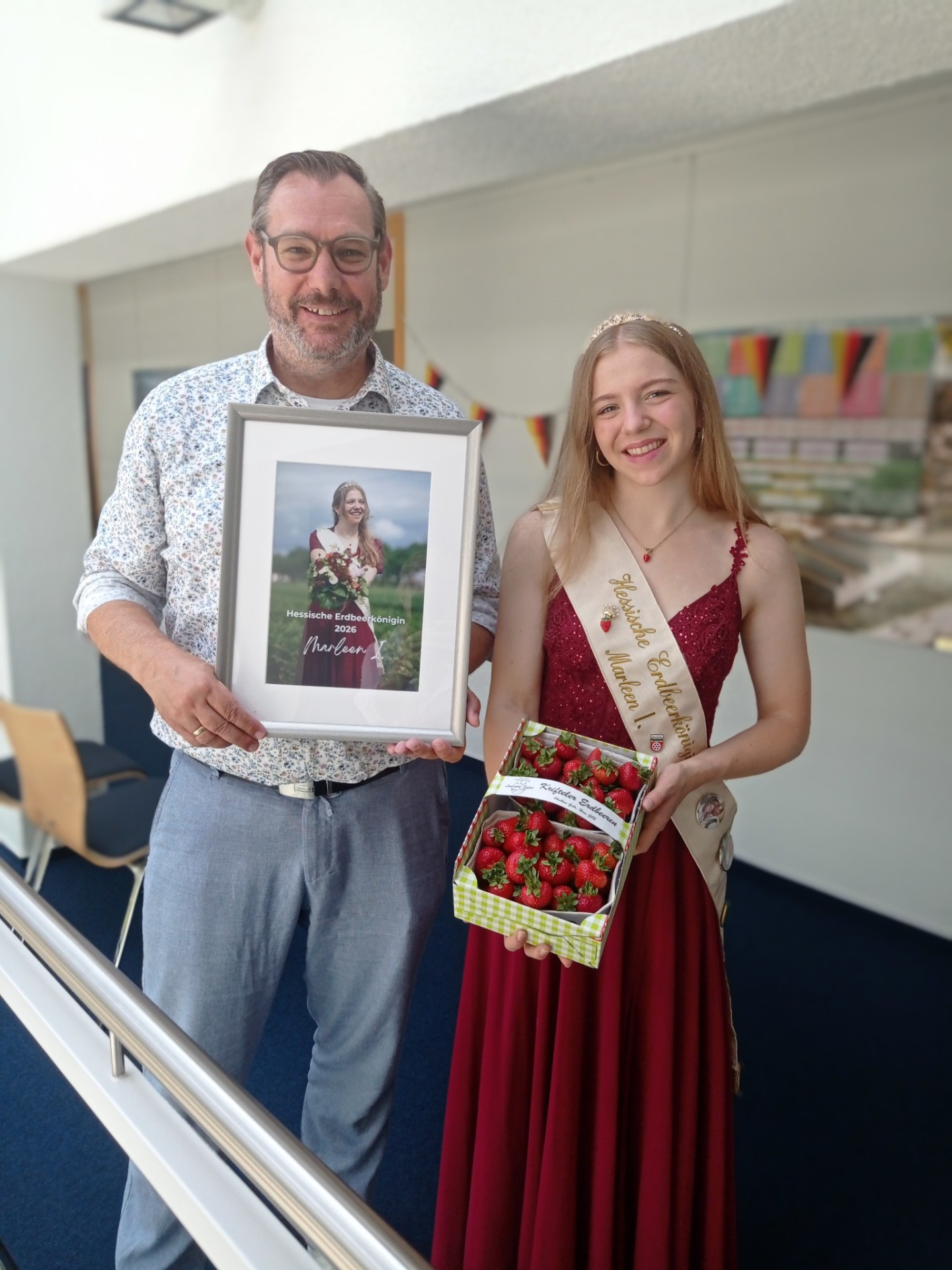 Marleen I mit Bürgermeister.