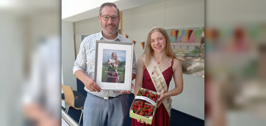 Marleen I mit Bürgermeister.