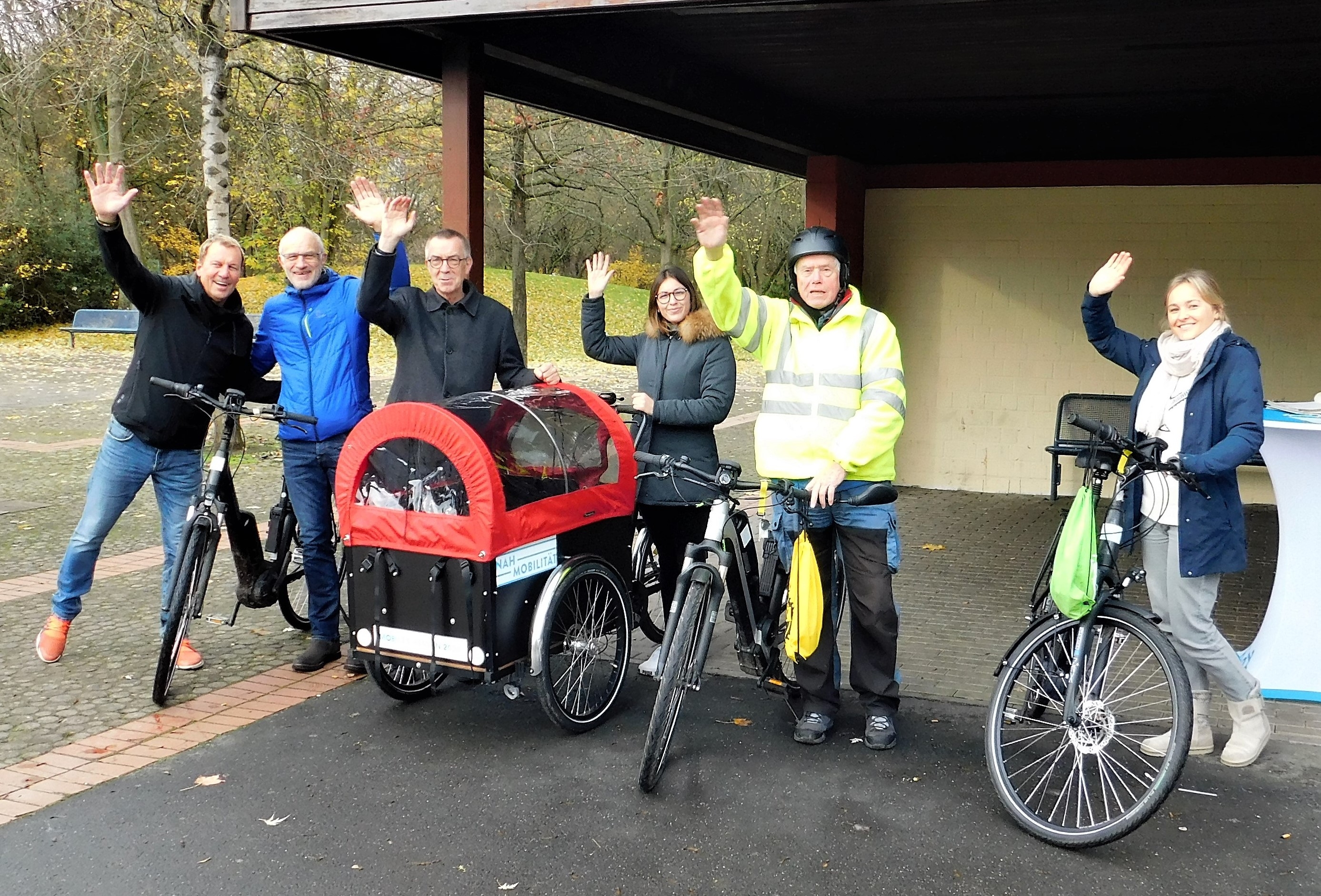Archivbild aus dem Jahr 2019: Rückgabe der E-Leihräder im Freizeitpark.