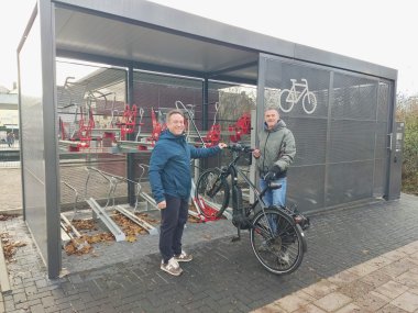 Die Fahrradsammelschließanlage.
