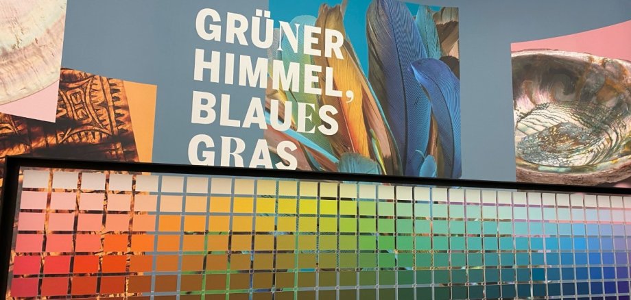 Farbpalette im Museum.