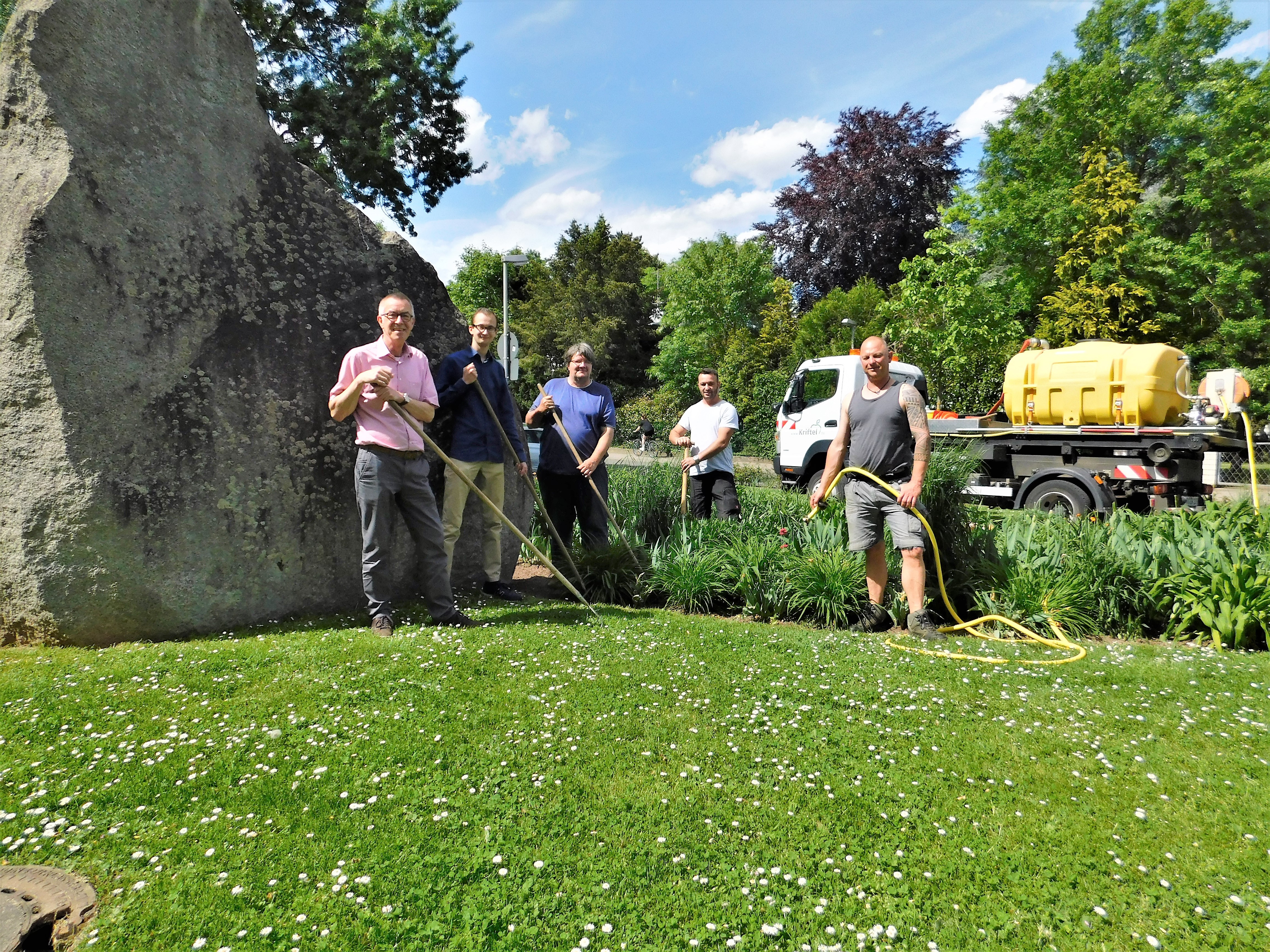 Das Pflegeteam in Aktion.