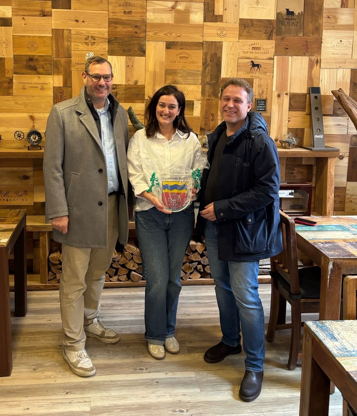 Die Pächterin mit Seitz und Mohr.