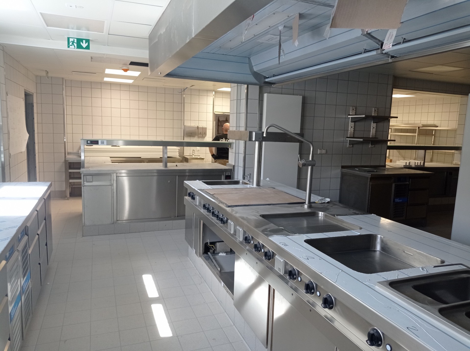 Die neue Profi-Küche.