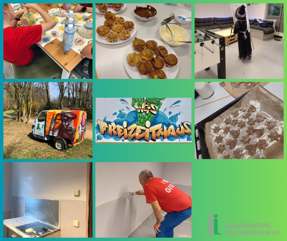 Eine Collage mit Bildern.