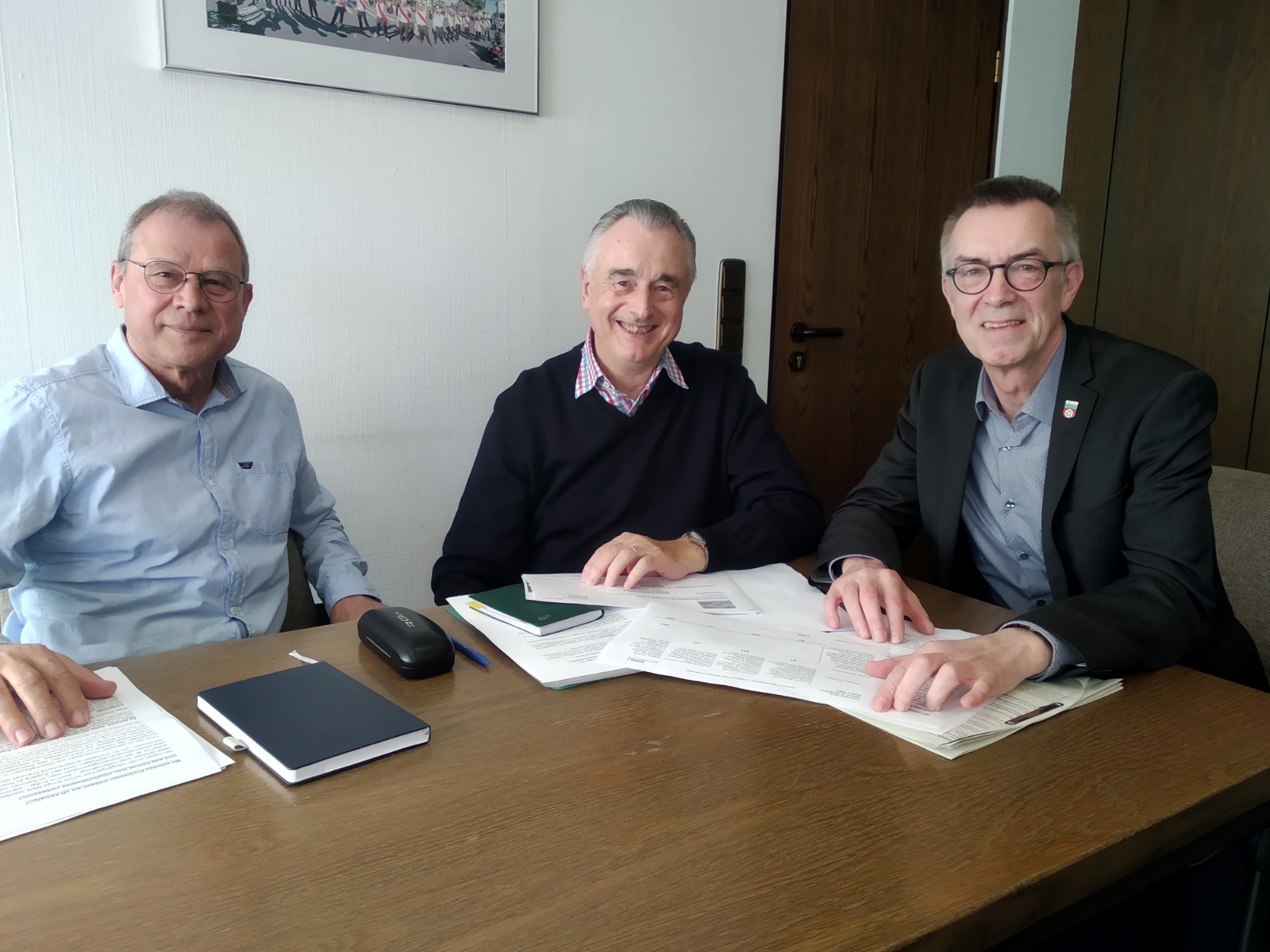 Die Wirtschaftssenioren im Gespräch mit Franz Jirasek.