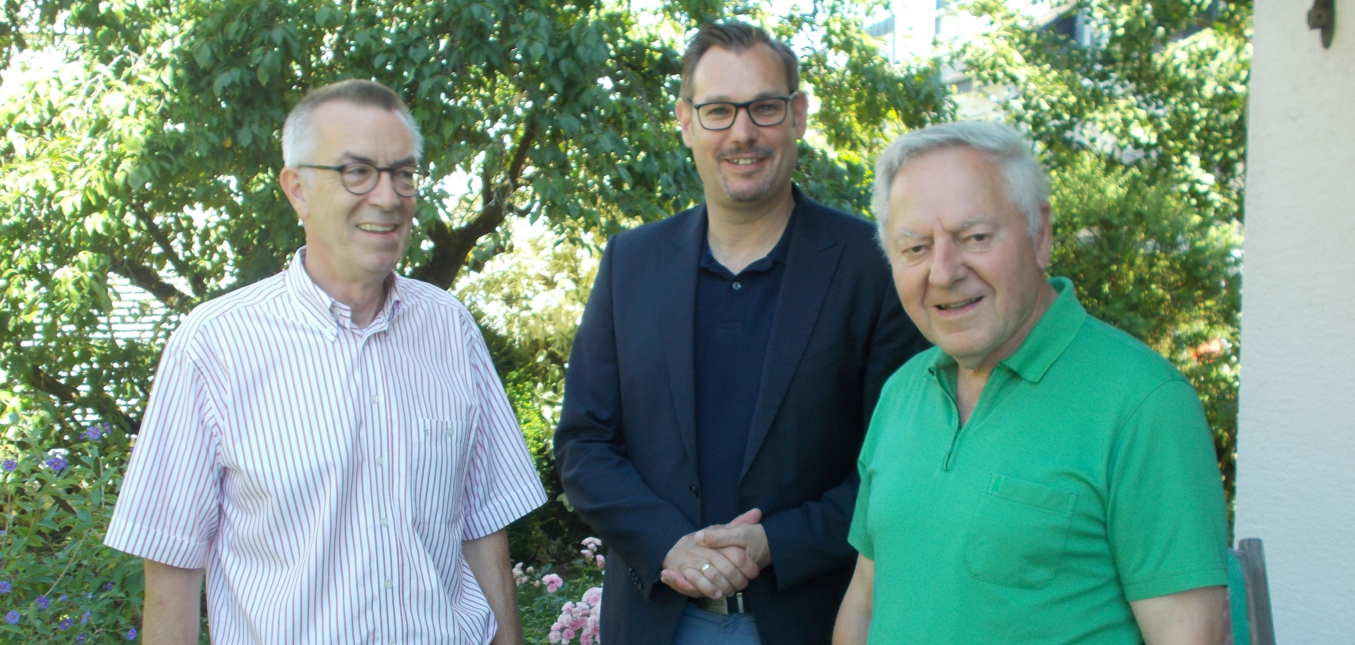 Krementz mit Rathausspitze am 75sten Geburtstag.