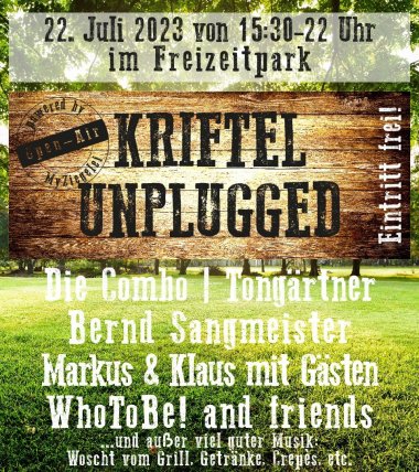 Das Werbeplakat.