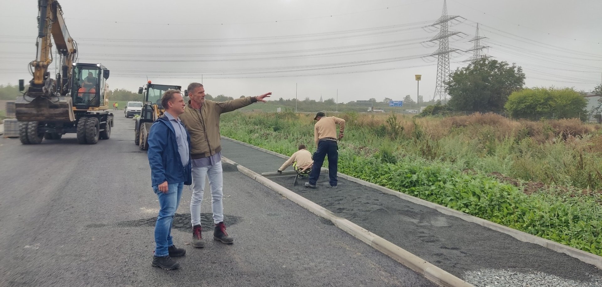 Bauarbeiten an der Ispo-Straße.