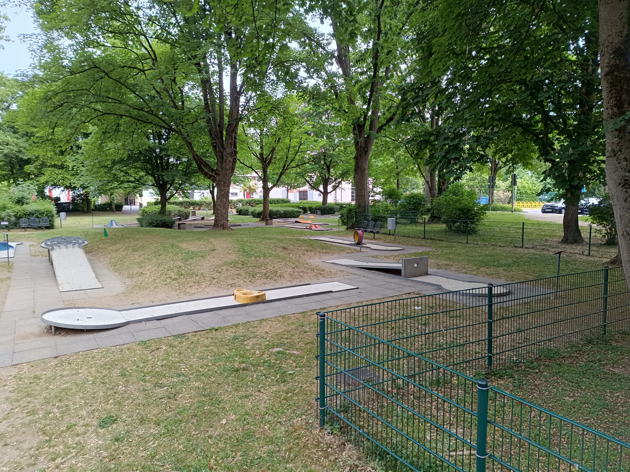 Der Minigolf im aktuellen Zustand.