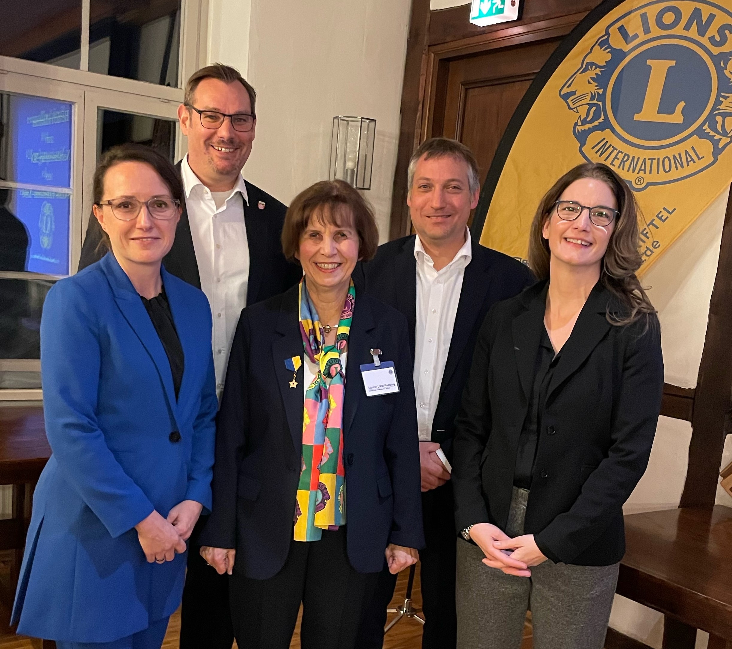 Die Rednerprominenz beim Neujahrsempfang.