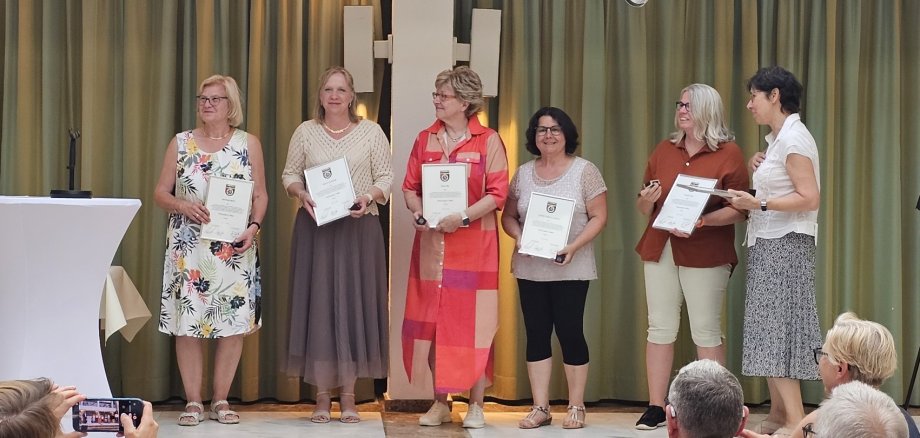 Ehrungen im Rathaus.