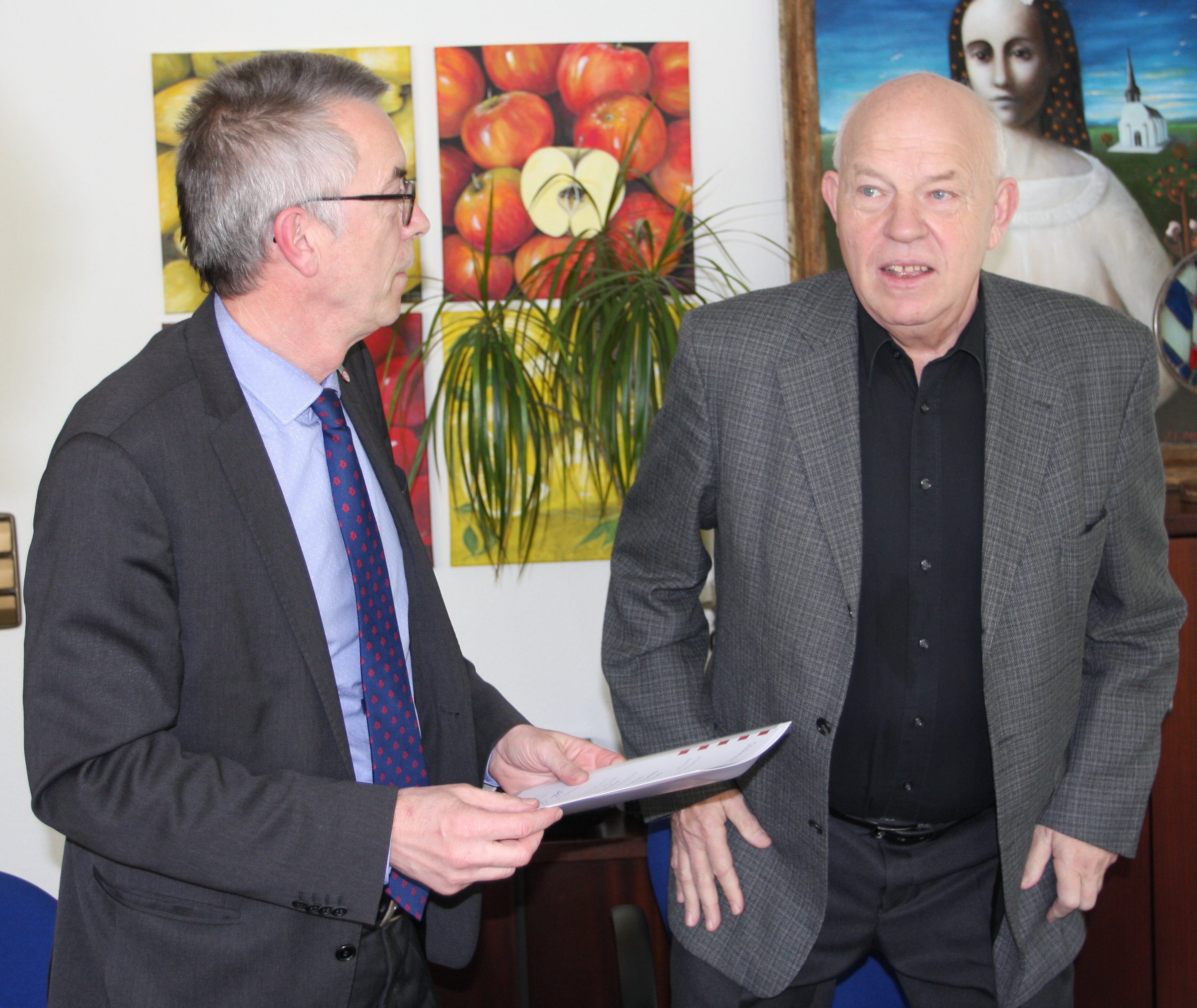 Paul Dünte mit Franz Jirasek.