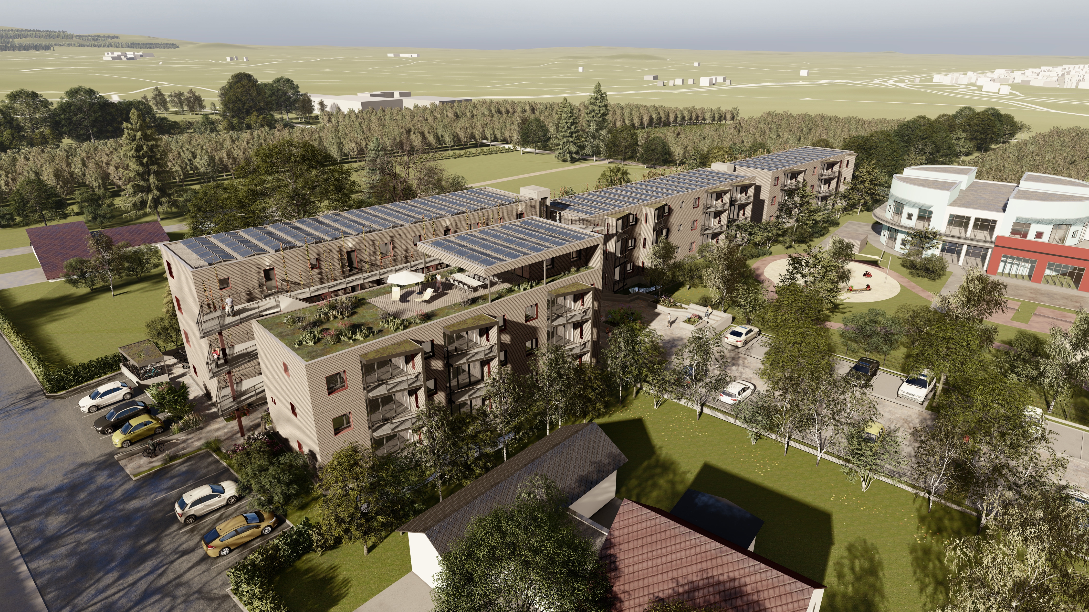 Das Zukunftsprojekt: Moderne Wohnungen an der Raiffeisenstraße.