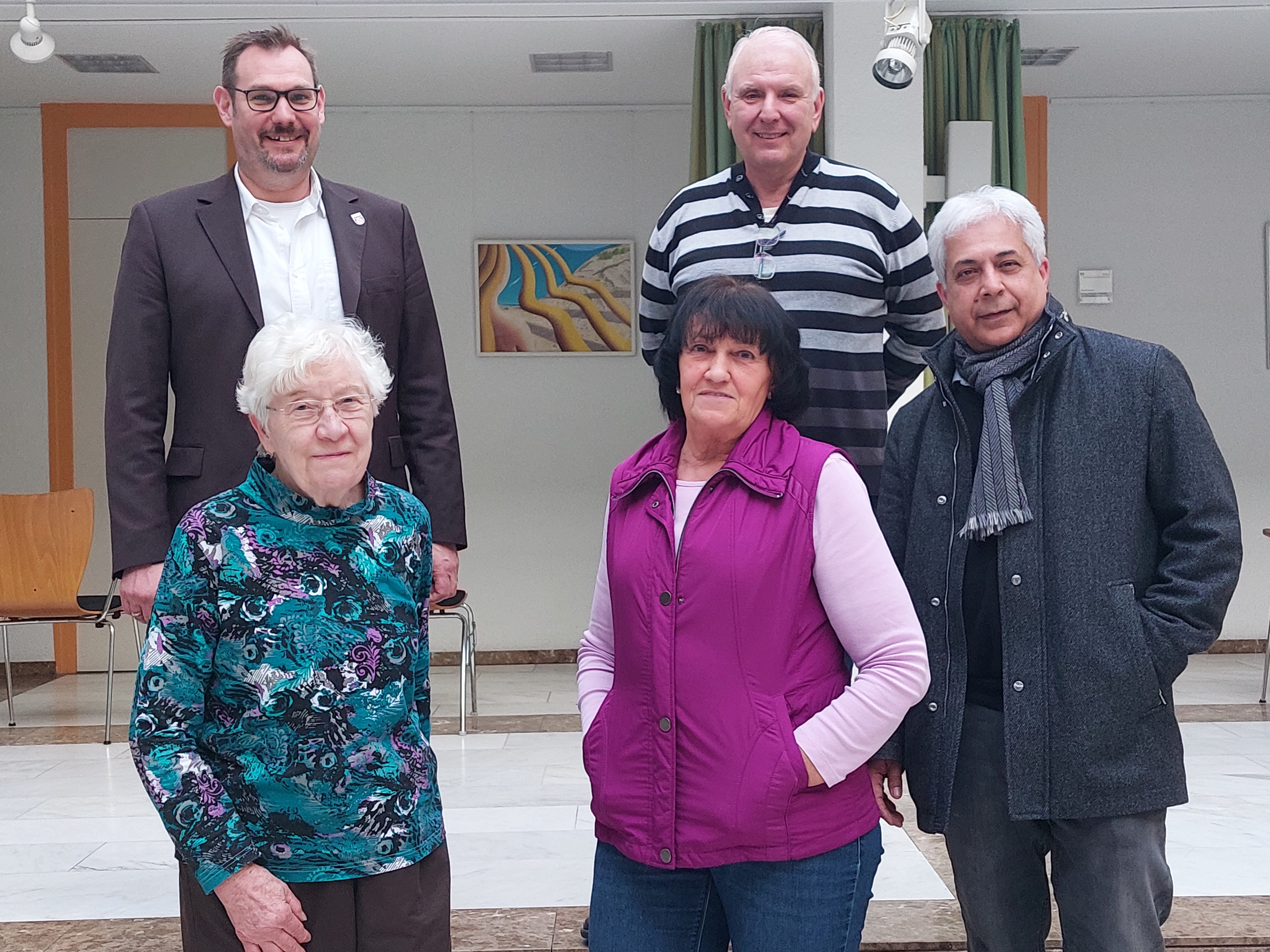 Der kommissarische Vorstand des VdK-Ortsverbandes Kriftel.