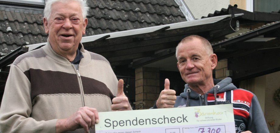 Beernhard Daubitz und Volker Oblong von der Stiftung Bärenherz.