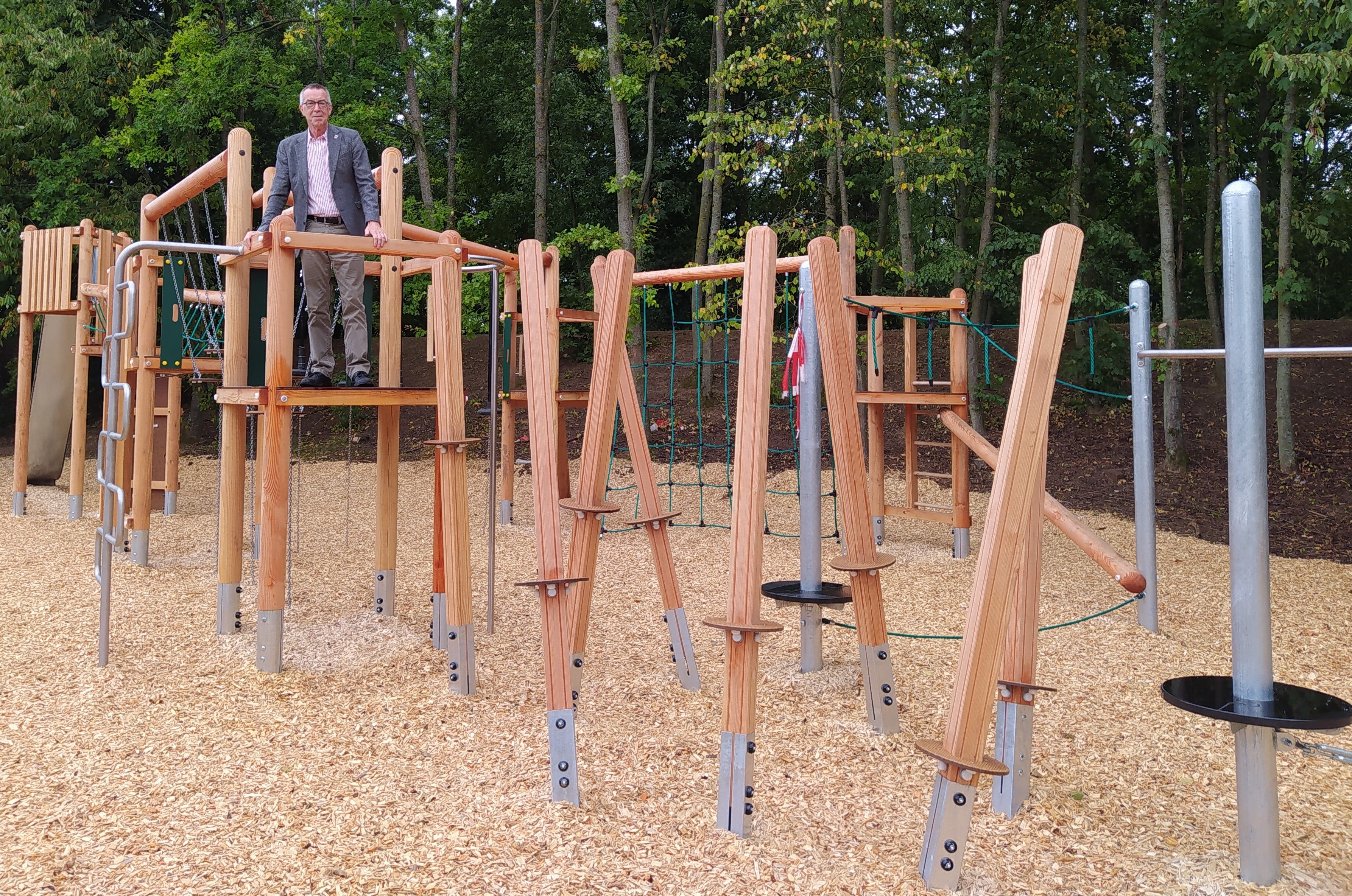 Der Spielplatz hinterm Linsenberg.