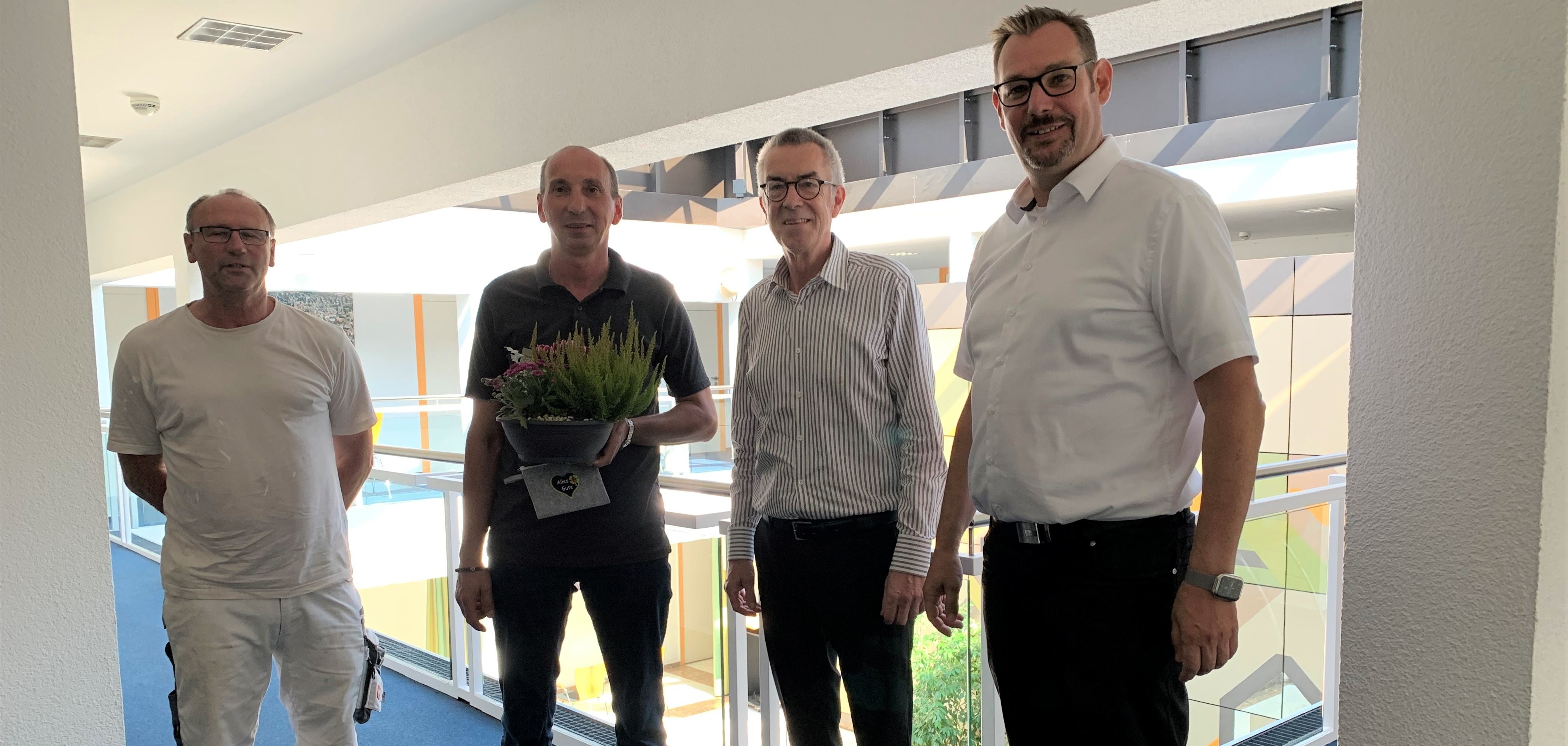 Stanic mit Rathausspitze im Rathaus.