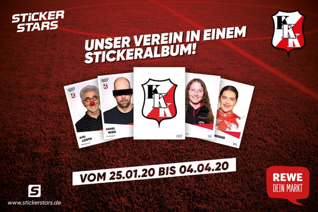 Einige Sticker, die man ab Samstag ins Album kleben kann.