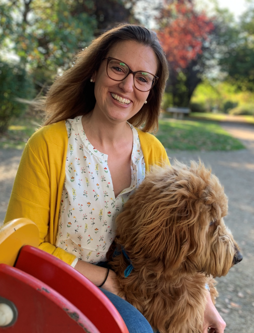 Tanja Seitz mit Hund.