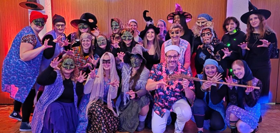 Die Hexen beim ERinnerungsfoto.