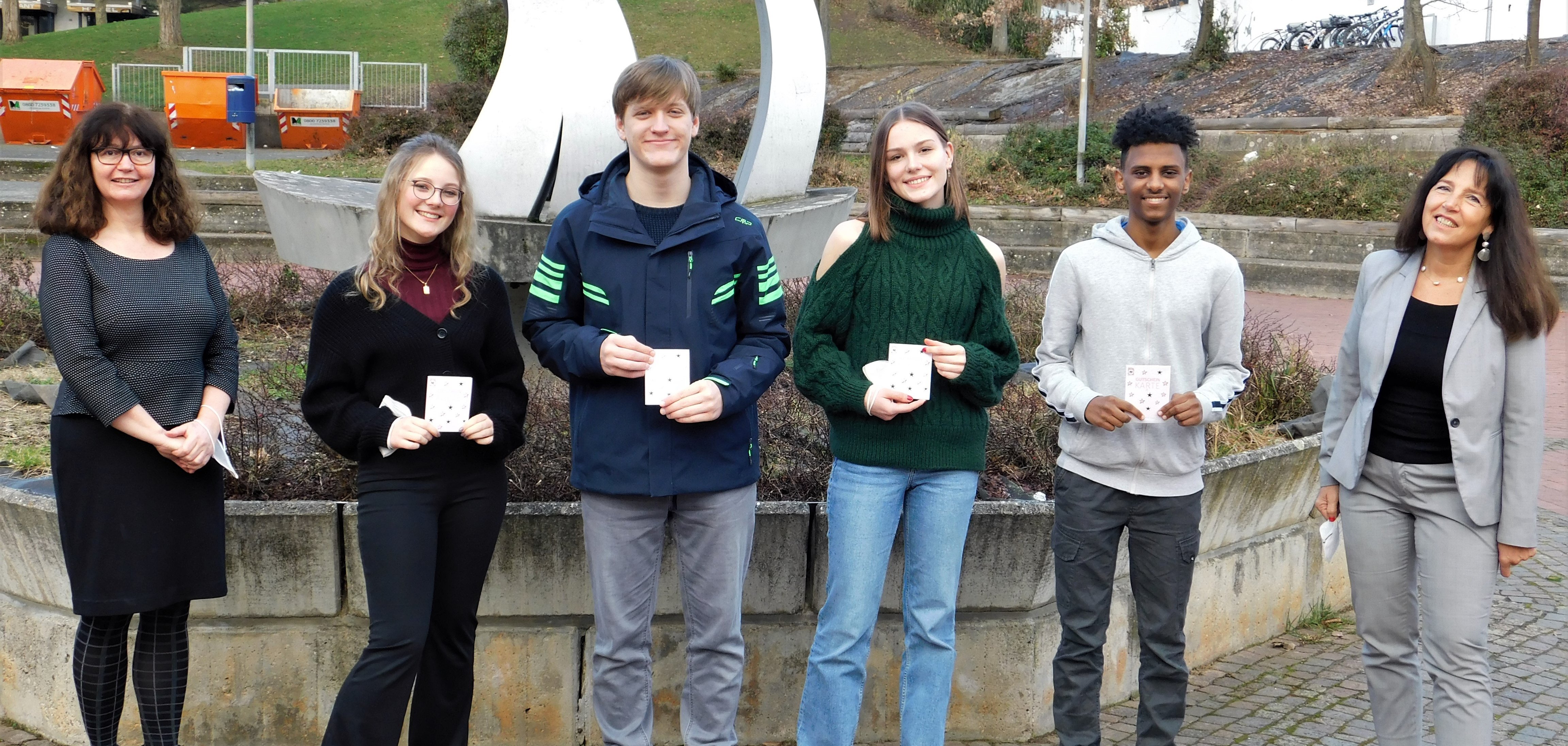 Die Gewinner des Online-Schülerwettbewerbs.