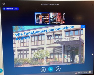 Auf dem Bildschirm sieht man die Chatteilnehmer.