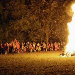 Abschlussfeuer des Martinsumzugs