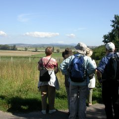 Wanderer auf der Bonifatiusroute