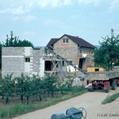 Hausbau in Kriftel Ende 1969