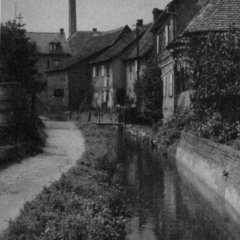 frühere Ansicht der Straße am Mühlbach 